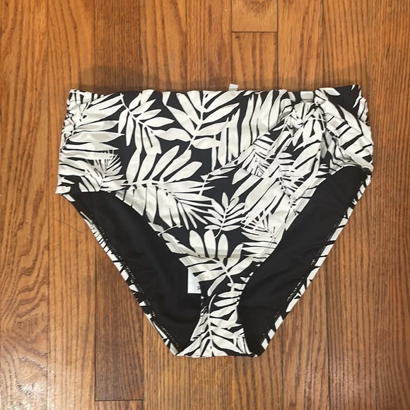 Bleu Rod Beattie Urban Oasis High-Waist Draped Side-Tie Bikini Bottom sz 10 NWT - Picture 2 of 7